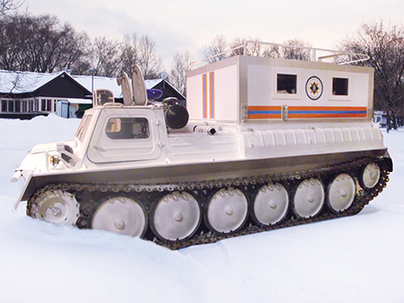 Аварийно-спасательная машина АСМ на шасси снегоболотохода