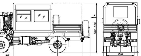КАМАЗ-43502-общий вид-грузопассаж_платформа