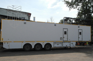Изотермический фургон для телевизионного оборудования Первого канала (на шасси трехосного полуприцепа)