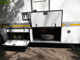 Изотермический фургон для телевизионного оборудования Первого канала (на шасси трехосного полуприцепа)