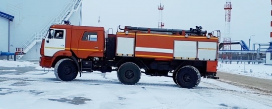 Автоцистерна пожарная на шасси колесного вездехода МПЗ