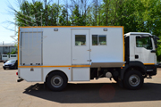Аварийно-спасательный автомобиль в варианте комплектации для военизированного горноспасательного формирования отделения ВГСЧ